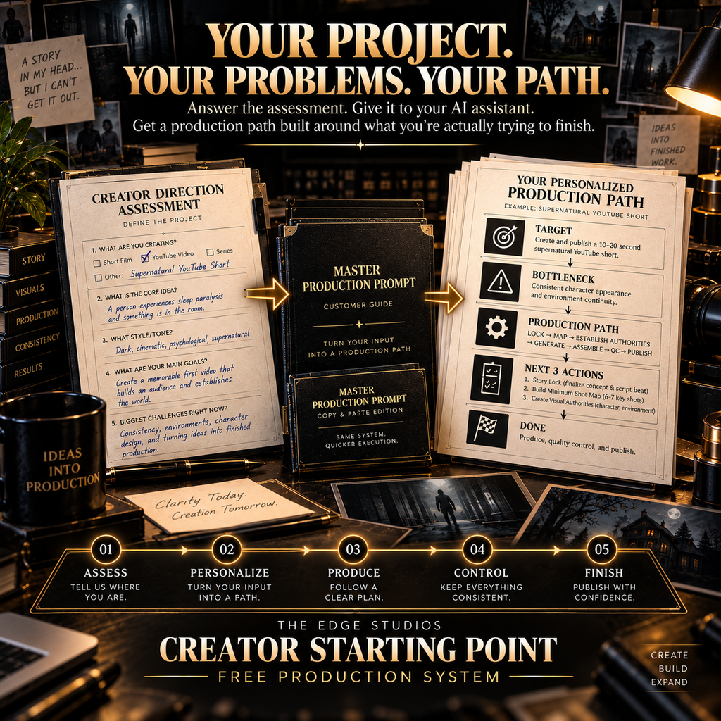 THE EDGE STUDIOS CREATOR STARTING POINT — Free Production System